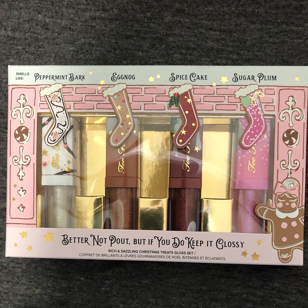 Too faced Christmas set lip glosses